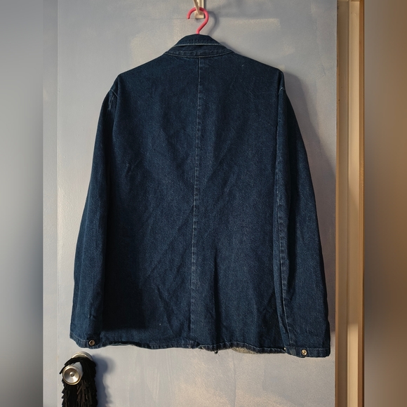 Vintage J. B. GOODHUE Blue Denim Utility Jacket L - Picture 3 of 6
